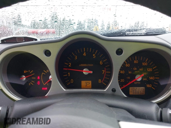 2003 Nissan 350Z Touring with VIN JN1AZ34EX3T013345, listed as a IAAI auction lot 41984329 with 102,115 mi miles. Bid and sale history available at carsss.com. Image 7.