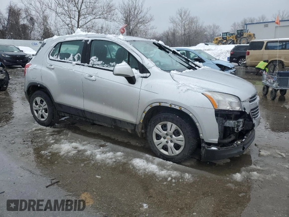 2016 Chevrolet Trax LS with VIN KL7CJKSB9GB634052, listed as a Copart auction lot 45041765 with 226,783 mi miles and Clean Title. Bid and sale history available at carsss.com. Image 4.
