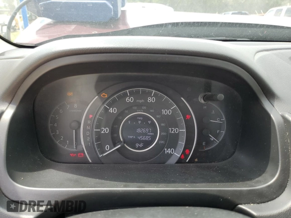 2012 Honda CR-V EX-L with VIN 5J6RM4H71CL061326, listed as a Copart auction lot 58517235 with 182,697 mi miles and Salvage title. Bid and sale history available at DreamBid. Image 9.