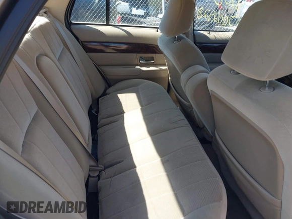 2005 Mercury Grand Marquis GS with VIN 2MEFM74WX5X614325, listed as a IAAI auction lot 41844701 with Not Provided miles and . Bid and sale history available at DreamBid. Image 8.