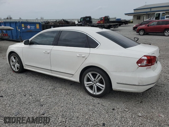 2014 Volkswagen Passat TDI SEL Premium with VIN 1VWCN7A30EC074358, listed as a Copart auction lot 51810105 with 120,430 mi miles and Salvage Title. Bid and sale history available at carsss.com. Image 2.