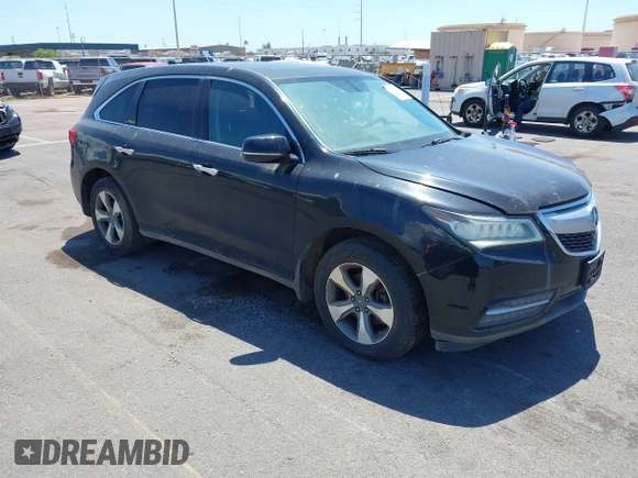 2016 Acura MDX with VIN 5FRYD3H2XGB019308, listed as a IAAI auction lot 41914816 with 1 mi miles. Bid and sale history available at carsss.com. Image 1.
