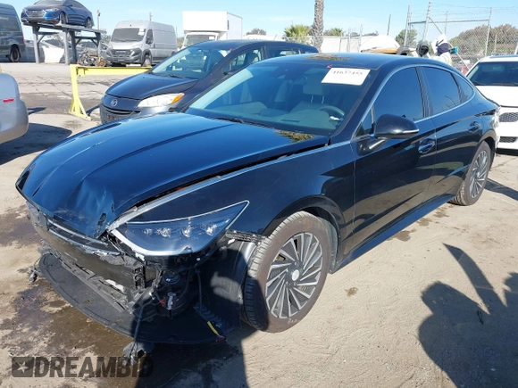 2021 Hyundai Sonata Hybrid Limited with VIN KMHL54JJ0MA017423, listed as a IAAI auction lot 41637455 with 39,555 mi miles. Bid and sale history available at carsss.com. Image 19.