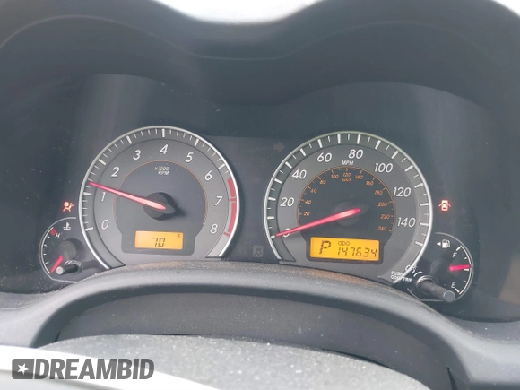 2010 Toyota Corolla with VIN 2T1BU4EE7AC466458, listed as a IAAI auction lot 40510443 with 147,634 mi miles and . Bid and sale history available at DreamBid. Image 7.
