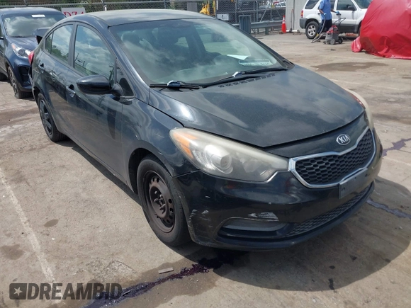 2014 Kia Forte LX with VIN KNAFK4A67E5191924, listed as a IAAI auction lot 41858920 with 198,652 mi miles. Bid and sale history available at carsss.com. Image 1.