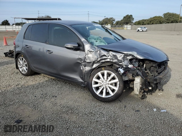 2011 Volkswagen Golf TDI with VIN WVWDM7AJ7BW072903, listed as a Copart auction lot 87343824 with 184,360 mi miles and Salvage title. Bid and sale history available at DreamBid. Image 4.