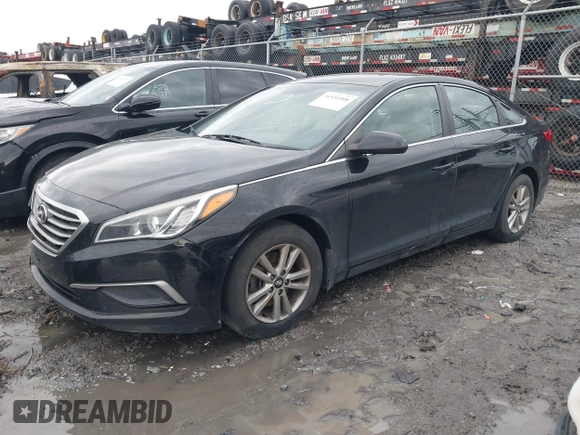 2016 Hyundai Sonata 2.4L with VIN 5NPE24AF7GH280779, listed as a IAAI auction lot 41559208 with 119,068 mi miles and . Bid and sale history available at carsss.com. Image 18.