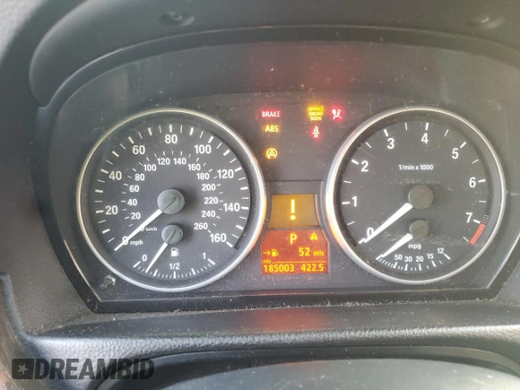 2007 BMW 3 Series 328i z VIN WBAVA33507KX72442, wystawiony jako Copart lot #59585405 z przebiegiem 185 003 mil mil oraz Szkoda całkowita • Salvage title. Historia ofert i sprzedaży dostępna na DreamBid. Obrazek 9.