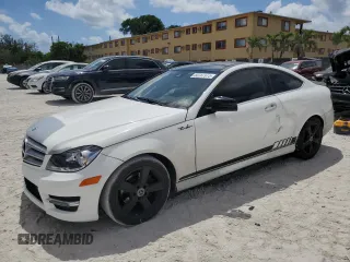 2014 Mercedes-Benz C 250 with VIN WDDGJ4HB5EG197566, listed as a Copart auction lot 53787975 with 124,003 mi miles and Salvage Title. Bid and sale history available at DreamBid. Image 1.