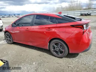 2019 Toyota Prius LE with VIN JTDL9RFU9K3011646, listed as a Copart auction lot 51190575 with 55,982 mi miles and Salvage Title. Bid and sale history available at carsss.com. Image 2.