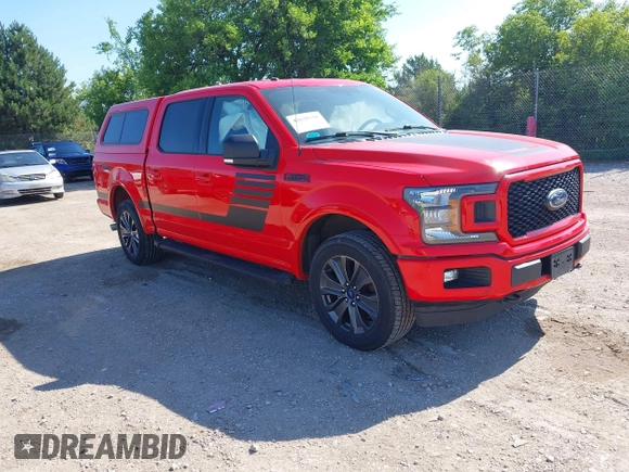 2018 Ford F-150 XL z VIN 1FTEW1EP6JFC11797, wystawiony jako IAAI lot #42628356 z przebiegiem 90 080 mil mil oraz . Historia ofert i sprzedaży dostępna na DreamBid. Obrazek 1.