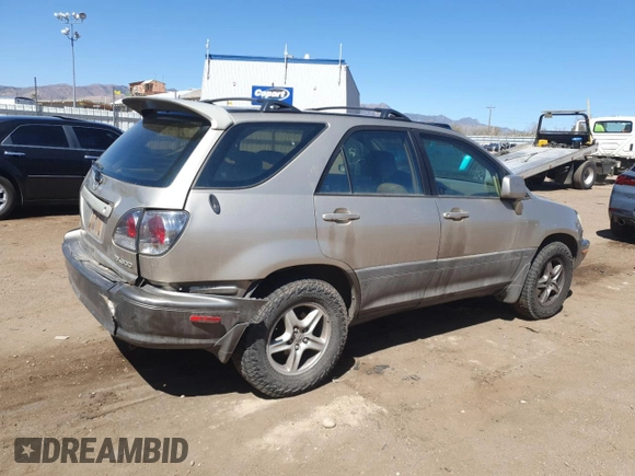 2003 Lexus RX 300 with VIN JTJHF10U730297070, listed as a Copart auction lot 52138185 with 200,510 mi miles and Salvage Title. Bid and sale history available at carsss.com. Image 3.