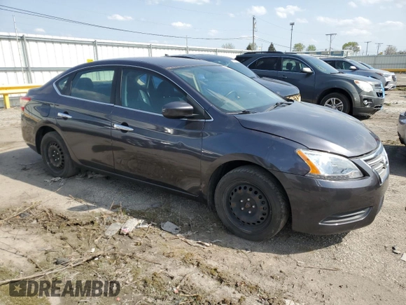2015 Nissan Sentra SV with VIN 3N1AB7AP8FL648302, listed as a Copart auction lot 54629235 with 135,585 mi miles and Clean Title. Bid and sale history available at carsss.com. Image 4.
