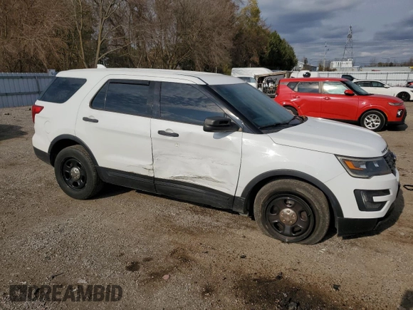 2016 Ford Utility Police Interceptor with VIN 1FM5K8AR2GGA39214, listed as a Copart auction lot 78674334 with 243,850 mi miles and Salvage Title. Bid and sale history available at carsss.com. Image 4.