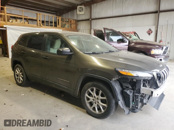 2015 Jeep Cherokee Sport z VIN 1C4PJLAB8FW535841, wystawiony jako Copart lot #49649495 z przebiegiem 157 360 mil mil oraz Szkoda całkowita • Salvage title. Historia ofert i sprzedaży dostępna na DreamBid. Obrazek 4.