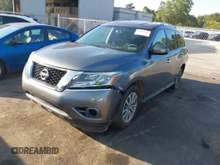 2016 Nissan Pathfinder SL with VIN 5N1AR2MM1GC653217, listed as a IAAI auction lot 42542707 with 131,613 mi miles and . Bid and sale history available at DreamBid. Image 2.