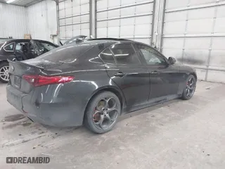 2019 Alfa Romeo Giulia Ti with VIN ZARFAMBN3K7608778, listed as a IAAI auction lot 41238451 with 1 mi miles. Bid and sale history available at carsss.com. Image 4.