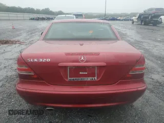 2001 Mercedes-Benz SLK-Class with VIN WDBKK65F61F207122, listed as a Copart auction lot 72325794 with 30,140 mi miles and Clean Title. Bid and sale history available at carsss.com. Image 6.