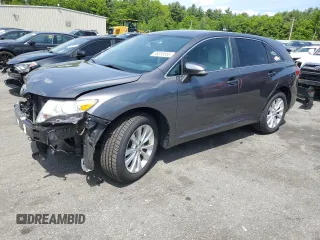 2014 Toyota Venza LE with VIN 4T3BA3BB0EU050325, listed as a Copart auction lot 58355565 with 124,589 mi miles and Salvage title. Bid and sale history available at DreamBid. Image 1.