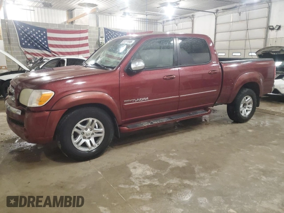 2005 Toyota Tundra SR5 with VIN 5TBDT44125S497407, listed as a Copart auction lot 51213095 with 237,651 mi miles and Salvage Title. Bid and sale history available at DreamBid. Image 1.