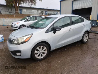 2013 Kia Rio EX with VIN KNADN4A38D6165846, listed as a Copart auction lot 61472955 with 180,536 mi miles and Salvage title. Bid and sale history available at DreamBid. Image 1.