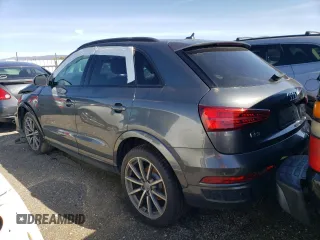 2018 Audi Q3 Premium Plus with VIN WA1JCCFS9JR007624, listed as a Copart auction lot 42453633 with 0 mi miles. Bid and sale history available at carsss.com. Image 2.