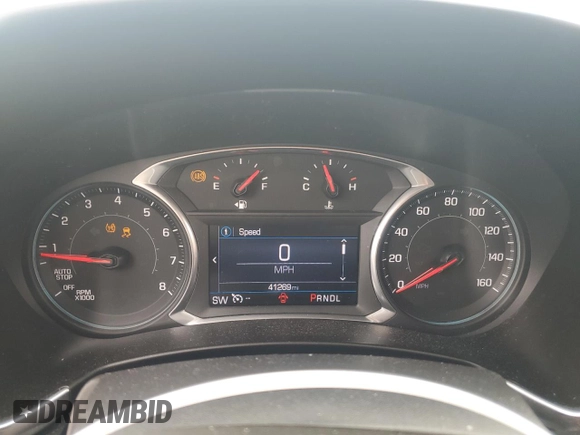 2020 Chevrolet Equinox LT with VIN 3GNAXUEVXLS515992, listed as a Copart auction lot 54659685 with 41,269 mi miles and Salvage Title. Bid and sale history available at DreamBid. Image 9.