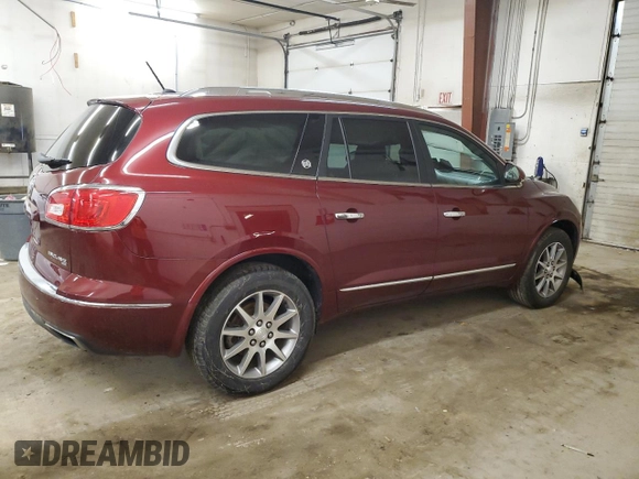 2015 Buick Enclave Leather with VIN 5GAKVBKD7FJ368847, listed as a Copart auction lot 48208815 with 135,176 mi miles and Salvage Title. Bid and sale history available at carsss.com. Image 3.