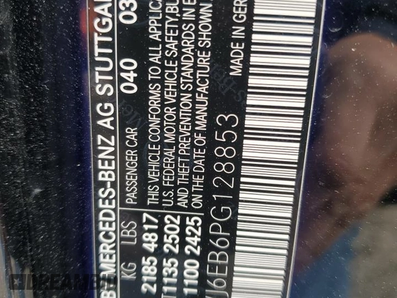 2023 Mercedes-Benz C 43 AMG with VIN W1KWJ6EB6PG128853, listed as a Copart auction lot 42176595 with 23,203 mi miles and Salvage Title. Bid and sale history available at carsss.com. Image 14.