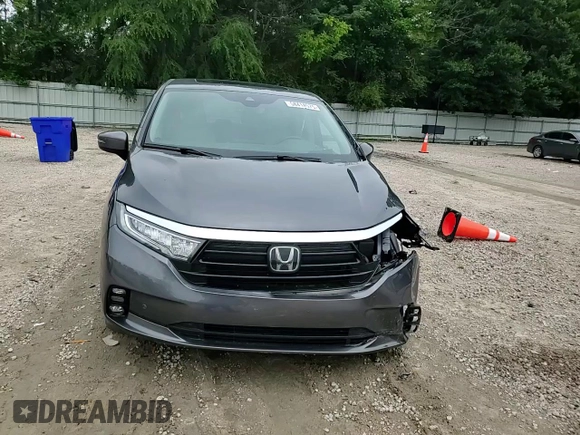 2023 Honda Odyssey Touring with VIN 5FNRL6H86PB024066, listed as a Copart auction lot 58414575 with 29,827 mi miles and Salvage title. Bid and sale history available at DreamBid. Image 14.