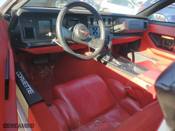 1989 Chevrolet Corvette with VIN 1G1YY2188K5117660, listed as a Copart auction lot 87948715 with 33,388 mi miles and Salvage Title. Bid and sale history available at carsss.com. Image 8.