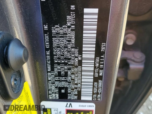 2013 Toyota Venza LE with VIN 4T3BK3BB3DU091009, listed as a Copart auction lot 83628344 with 116,378 mi miles and Salvage Title. Bid and sale history available at DreamBid. Image 15.