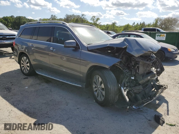 2017 Mercedes-Benz GLS with VIN 4JGDF6EE5HA920148, listed as a Copart auction lot 53545475 with 125,344 mi miles and Salvage Title. Bid and sale history available at carsss.com. Image 4.