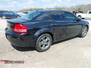 2010 Dodge Avenger SXT with VIN 1B3CC4FD0AN180494, listed as a IAAI auction lot 41805186 with 185,783 mi miles. Bid and sale history available at carsss.com. Image 4.