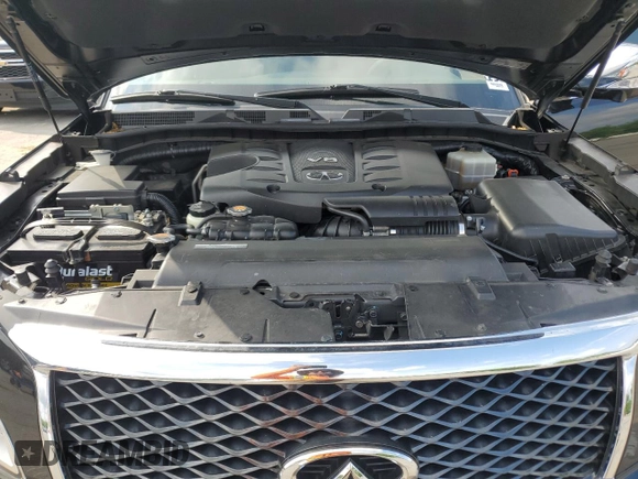 2015 Infiniti QX80 with VIN JN8AZ2NF7F9572565, listed as a Copart auction lot 58494415 with 122,609 mi miles and Salvage title. Bid and sale history available at DreamBid. Image 12.
