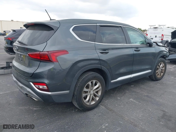 2019 Hyundai Santa Fe SE with VIN 5NMS23AD1KH067456, listed as a IAAI auction lot 41867362 with 105,236 mi miles. Bid and sale history available at carsss.com. Image 4.