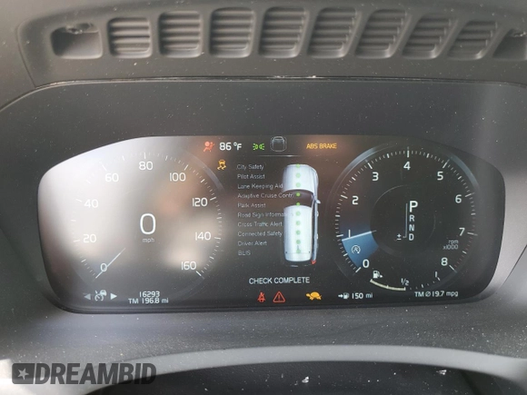 2022 Volvo XC90 Momentum with VIN YV4102CK7N1857251, listed as a Copart auction lot 79499764 with 16,293 mi miles and Salvage Title. Bid and sale history available at DreamBid. Image 9.
