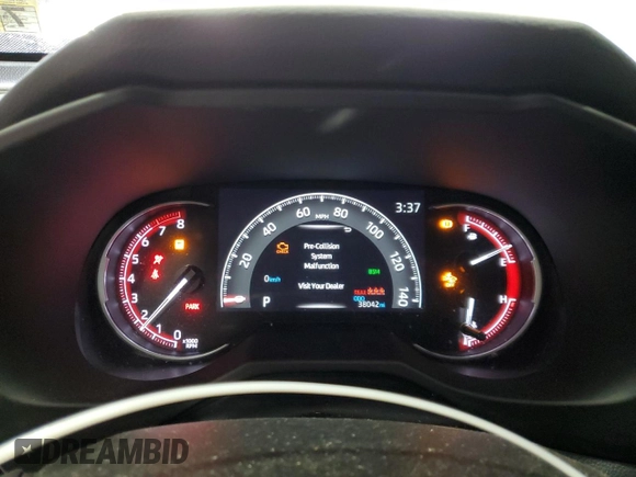 2023 Toyota RAV4 XLE with VIN 2T3P1RFV8PW378298, listed as a Copart auction lot 49070455 with 38,042 mi miles and Salvage Title. Bid and sale history available at carsss.com. Image 9.