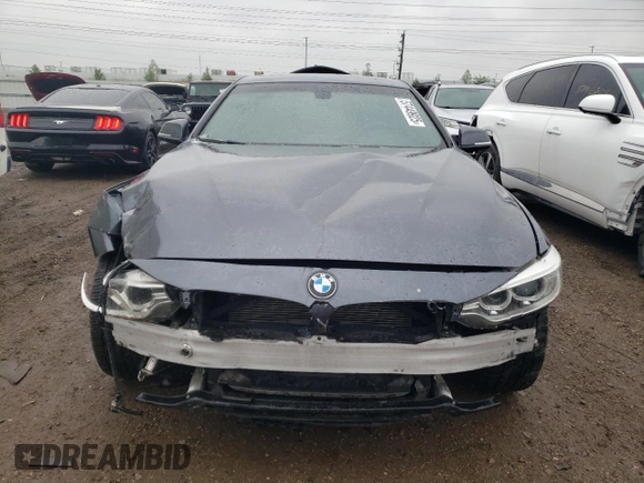 2016 BMW 4 Series 428i xDrive with VIN WBA3N9C50GK249856, listed as a Copart auction lot 57449925 with 87,532 mi miles and Salvage title. Bid and sale history available at DreamBid. Image 5.