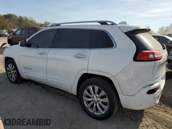 2018 Jeep Cherokee Overland with VIN 1C4PJMJX8JD594345, listed as a Copart auction lot 77934214 with 189,096 mi miles and Non Repairable. Bid and sale history available at carsss.com. Image 2.