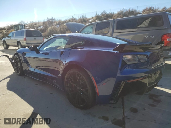2017 Chevrolet Corvette Z06 2LZ with VIN 1G1YS2D63H5600364, listed as a Copart auction lot 37788644 with 25,594 mi miles. Bid and sale history available at carsss.com. Image 2.