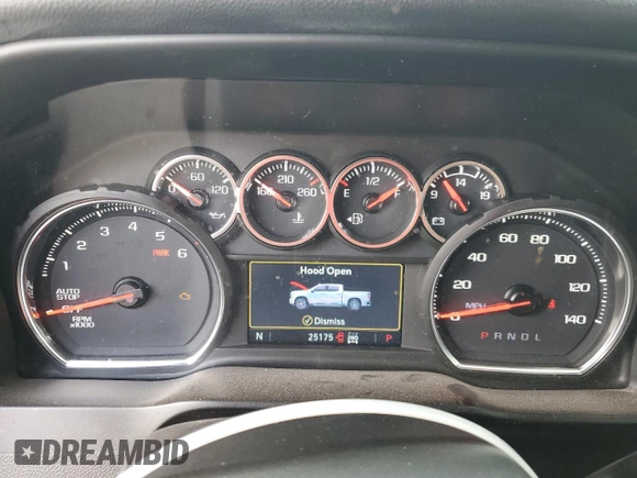 2021 Chevrolet Silverado 1500 LT Trail Boss with VIN 3GCPYFED9MG288091, listed as a Copart auction lot 49337885 with 25,175 mi miles and Salvage Title. Bid and sale history available at DreamBid. Image 9.