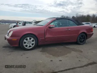 2001 Mercedes-Benz CLK 320 with VIN WDBLK65G41T073354, listed as a Copart auction lot 46862764 with 117,290 mi miles and Non Repairable. Bid and sale history available at DreamBid. Image 1.