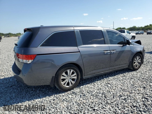 2016 Honda Odyssey EX-L with VIN 5FNRL5H6XGB104351, listed as a Copart auction lot 52507935 with 154,718 mi miles and Salvage Title. Bid and sale history available at DreamBid. Image 3.