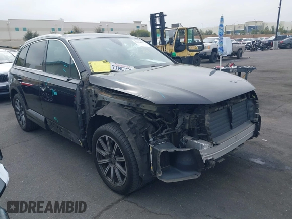 2017 Audi Q7 Premium Plus with VIN WA1LAAF72HD014498, listed as a IAAI auction lot 42154023 with 54,006 mi miles. Bid and sale history available at carsss.com. Image 14.