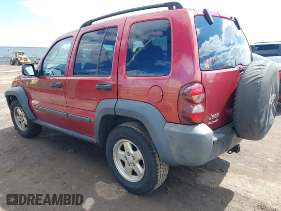 2007 Jeep Liberty Sport with VIN 1J4GL48K47W712628, listed as a IAAI auction lot 42018928 with 176,326 mi miles. Bid and sale history available at carsss.com. Image 3.