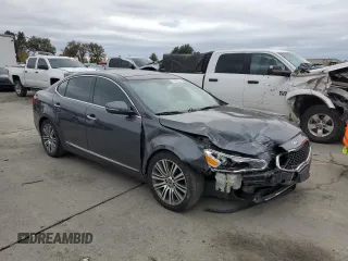 2016 Kia Cadenza Premium with VIN KNALN4D7XG5207034, listed as a Copart auction lot 82035124 with 138,410 mi miles and Salvage Title. Bid and sale history available at carsss.com. Image 4.