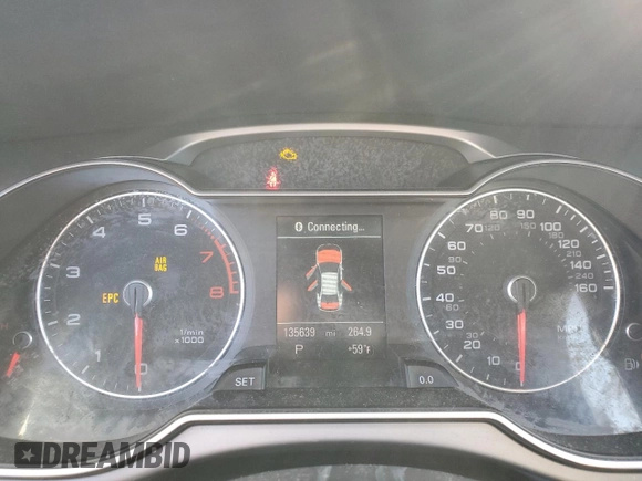 2013 Audi A4 Premium Plus with VIN WAUFFAFL1DA168100, listed as a Copart auction lot 46716045 with 135,639 mi miles and Salvage Title. Bid and sale history available at carsss.com. Image 9.