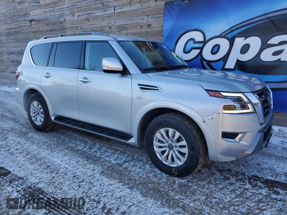 2022 Nissan Armada SV with VIN JN8AY2AD3N9678372, listed as a Copart auction lot 46269275 with 65,113 mi miles and Clean Title. Bid and sale history available at carsss.com. Image 4.