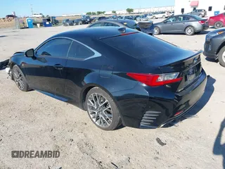 2015 Lexus RC 350 F Sport with VIN JTHHE5BC3F5004742, listed as a IAAI auction lot 42235743 with 108,388 mi miles and . Bid and sale history available at DreamBid. Image 3.